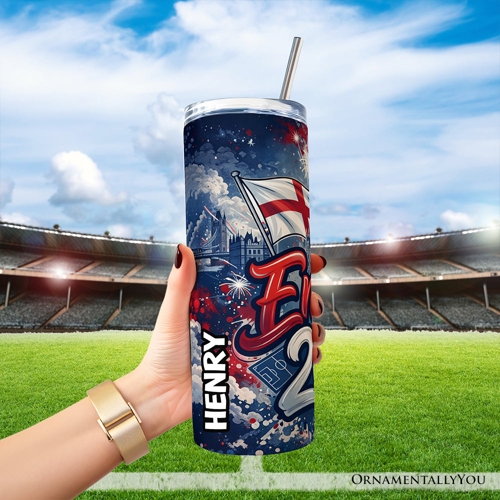 England 2026 Soccer Championship 20oz Stainless Steel Tumbler