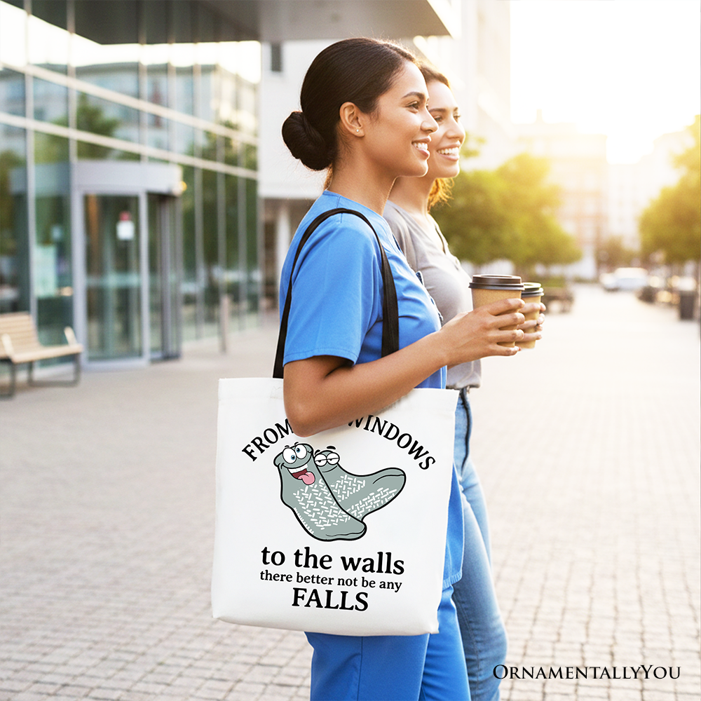 Funny Quote Canvas Tote Bag, From The Windows To The Walls Shopper