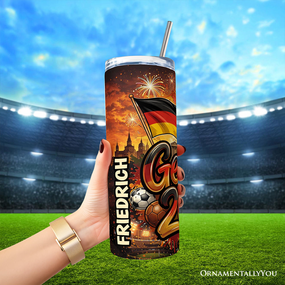 20oz Germany 2026 Soccer Cup Tumbler, Stainless Steel Travel Mug
