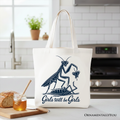 Girls Will Be Girls Mantis Tote Bag – Feminist Graphic Cotton Shopper