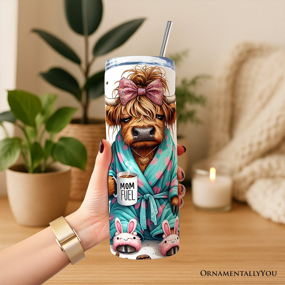 Highland Cow 20oz Personalized Tumbler - Sarcastic Motherhood Gift