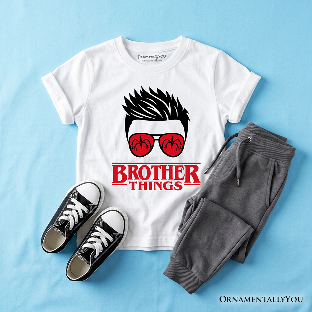 Kids Brother Things Retro Graphic T-Shirt Matching Family Tee