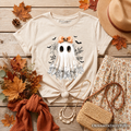 Kids Coquette Ghost Halloween T-Shirt Cute Youth Tee
