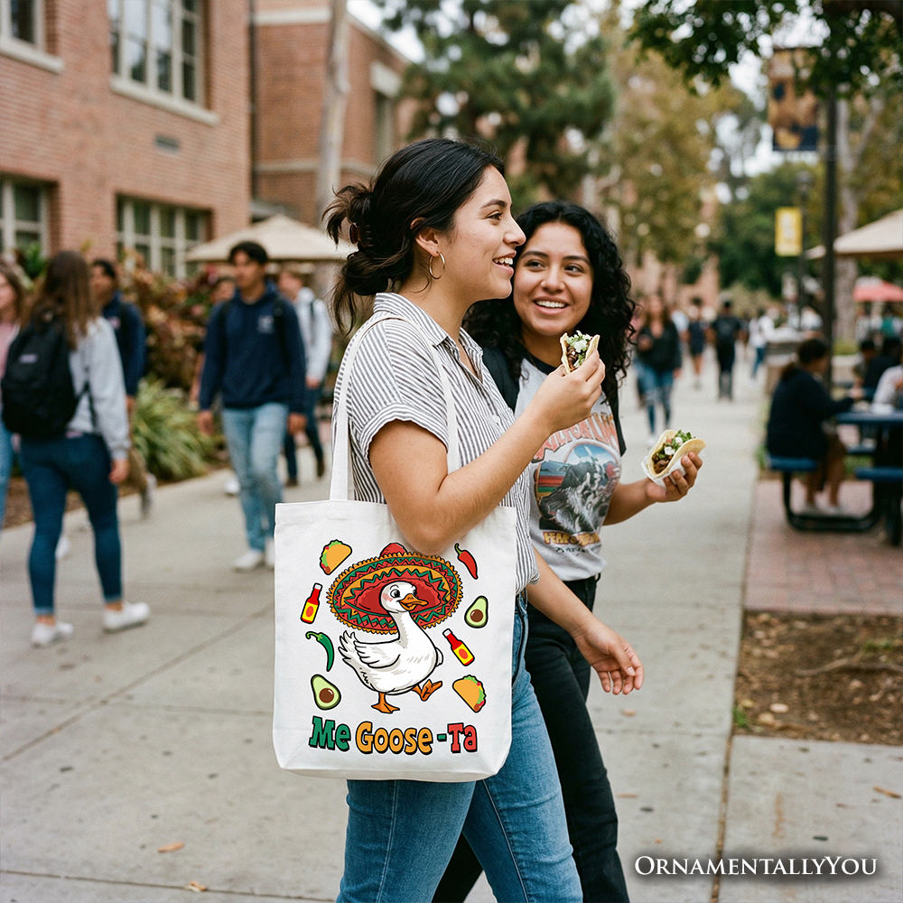 Me Goose-Ta Funny Tote Bag, Sombrero Goose Meme Gift Shopper