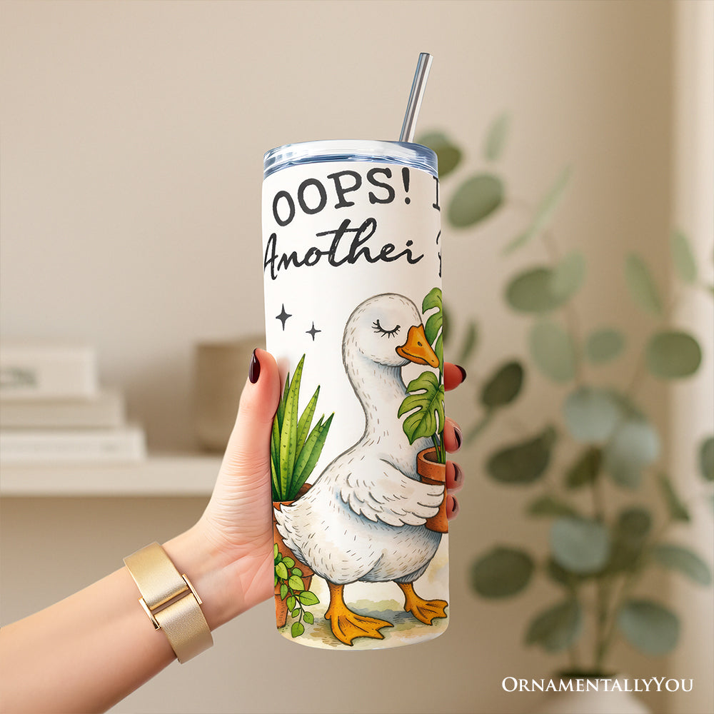 Oops I Got Another Plant 20oz Stainless Steel Tumbler, Botanical