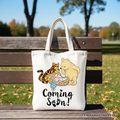 Winnie-the-Pooh Pregnancy Announcement Tote Bag, Baby Reveal Gift