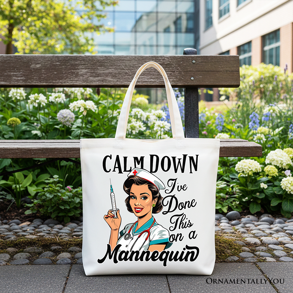 Sassy Nursing School Tote Bag, Funny Nursing Student Gift