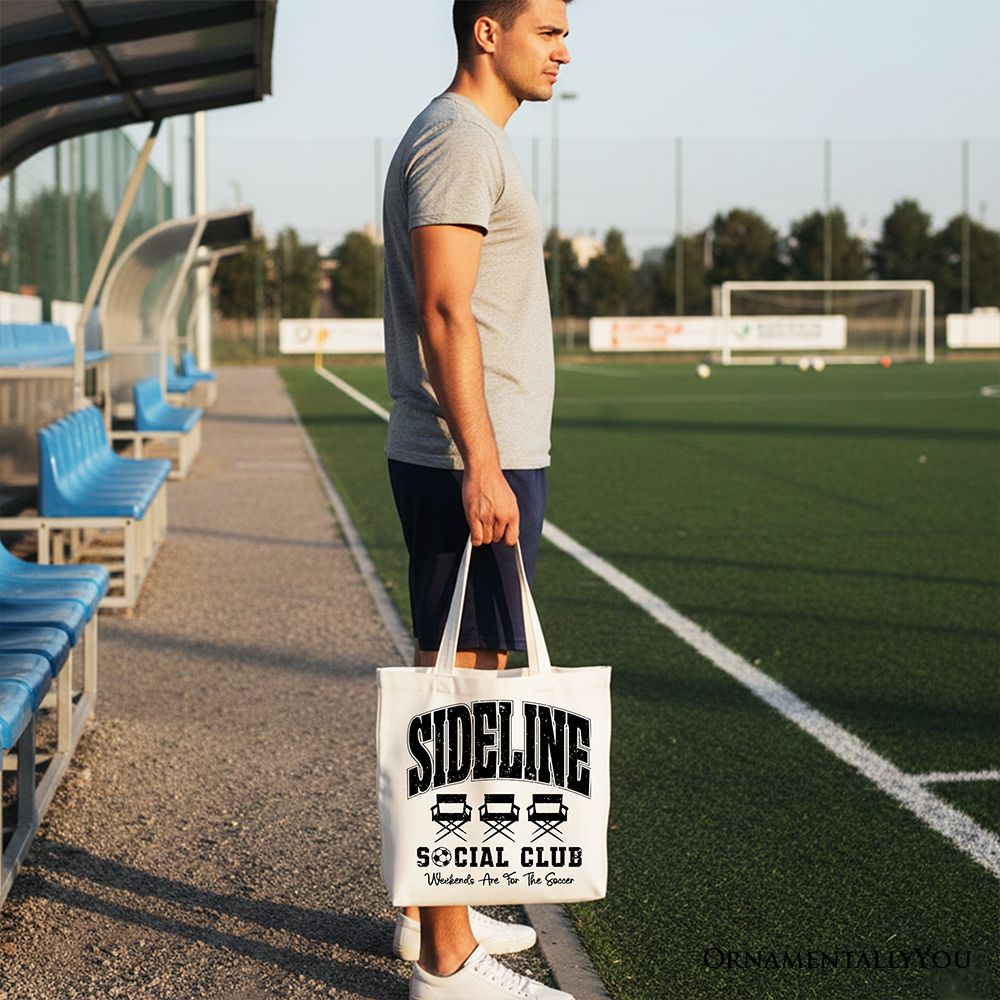 Sideline Social Club Soccer Tote Bag - Game Day Sports Gift