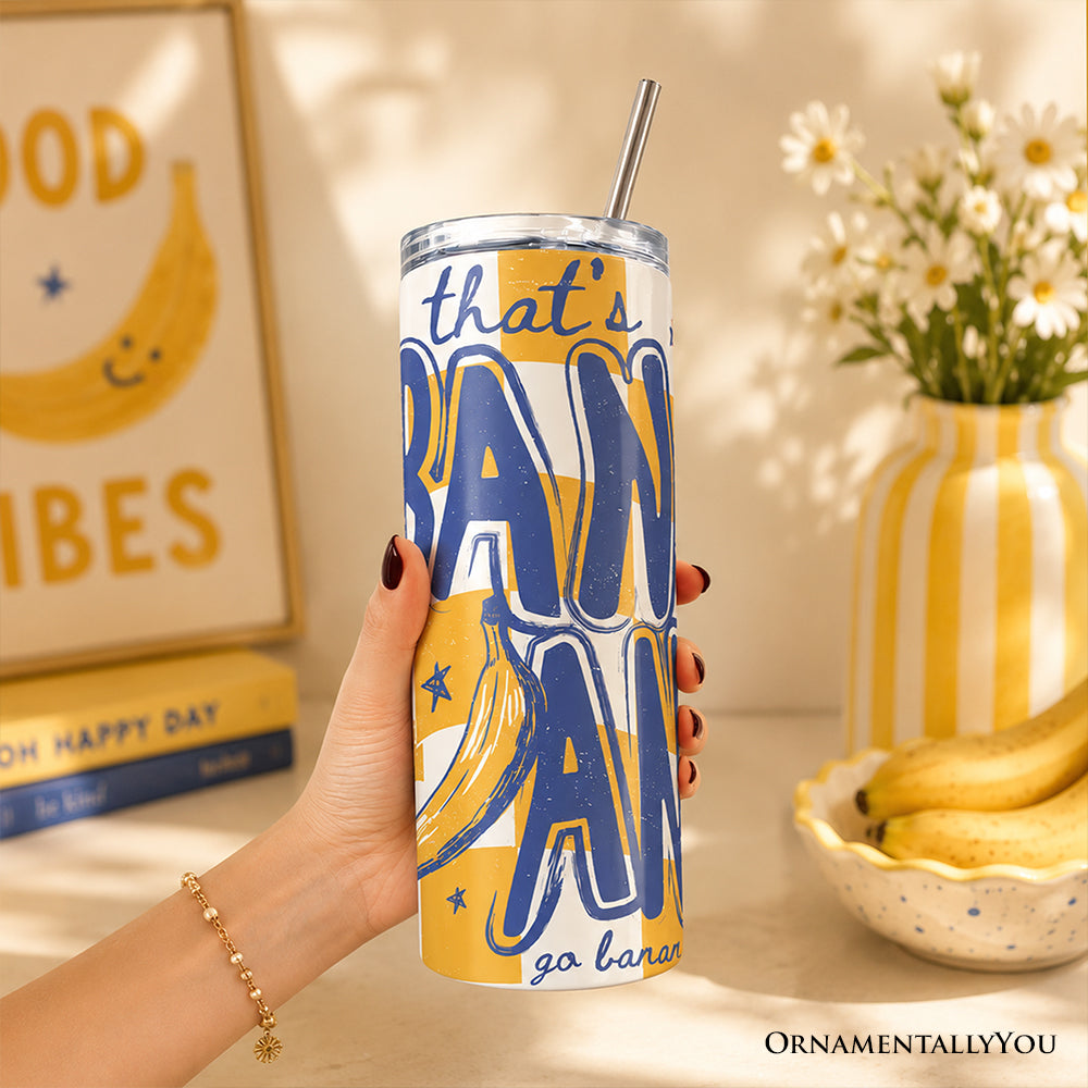 That's Bananas Tropical Geometric 20oz Stainless Steel Tumbler