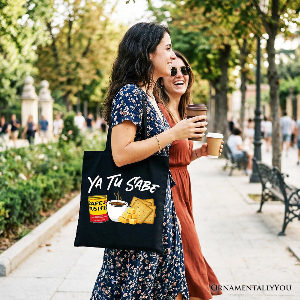 Tu Sabe Café Queso and Galleta Tote Bag, Latin Coffee Gift