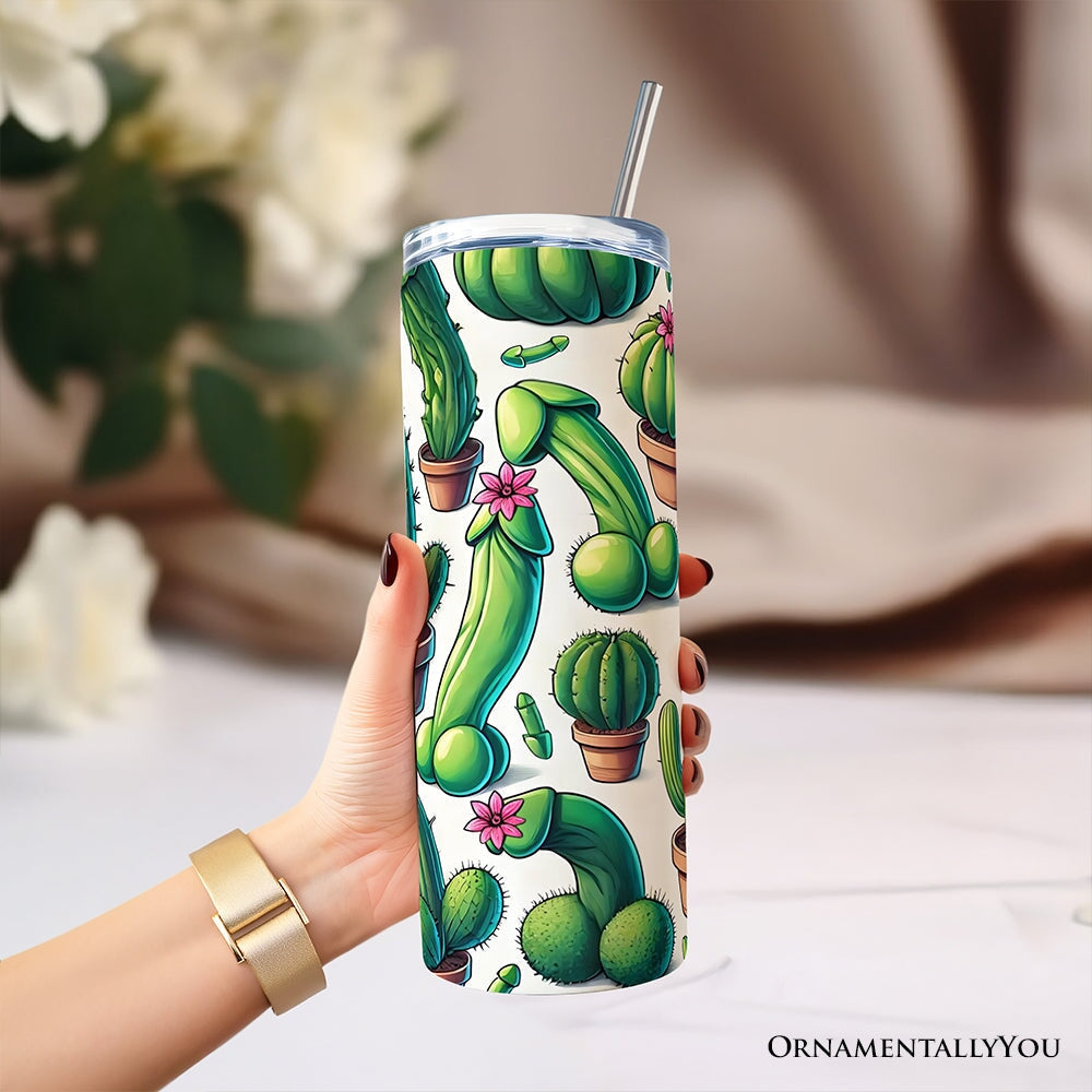 Funny Cactus 20oz Personalized Tumbler - Valentine Gift for Her