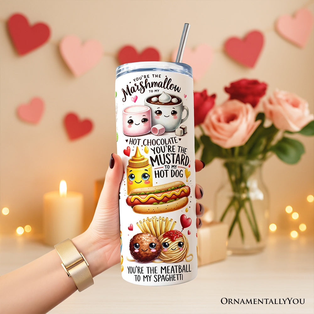 Funny Food Pun Soulmates 20oz Tumbler, Romantic Gift for Couples