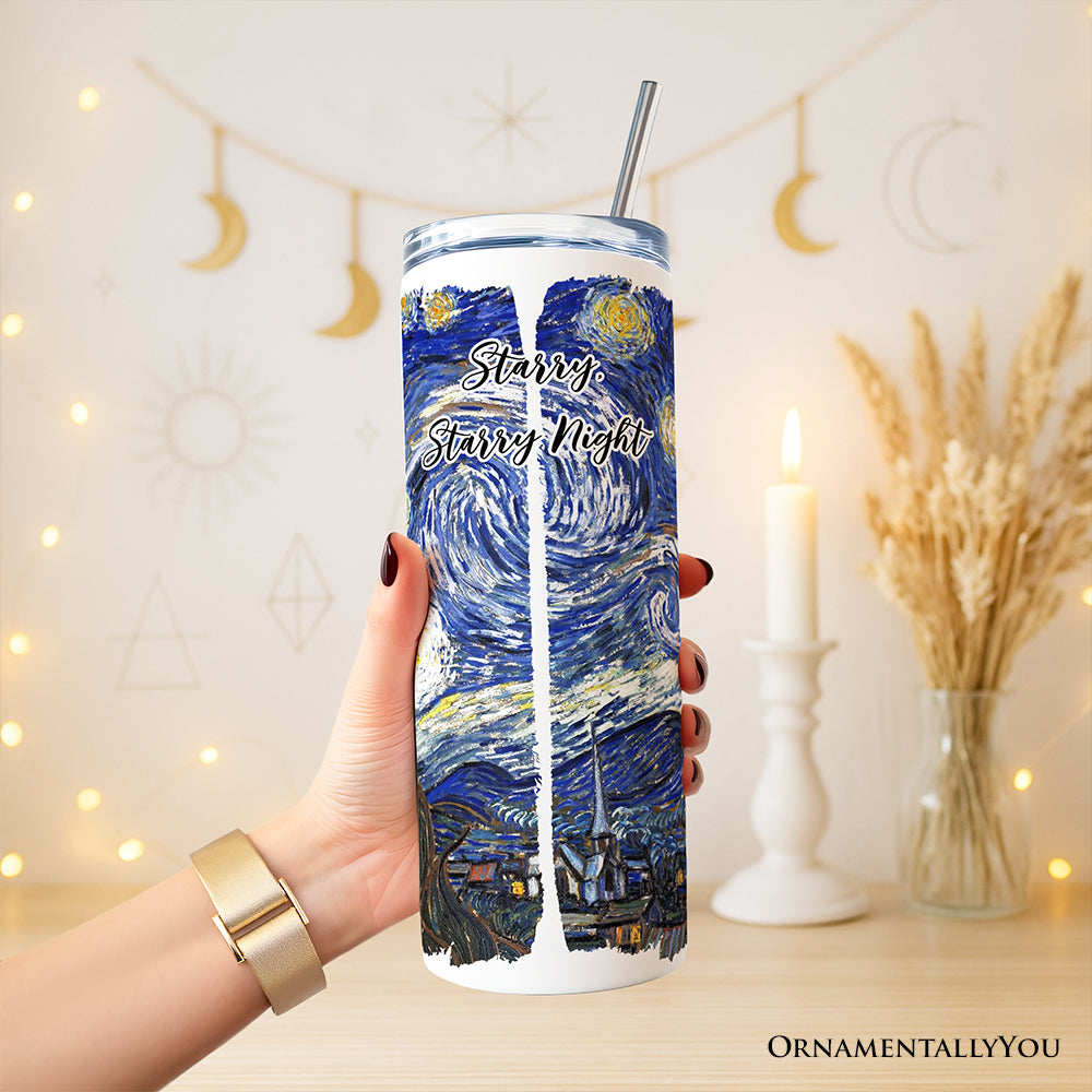 Van Gogh The Starry Night 20oz Stainless Steel Travel Tumbler