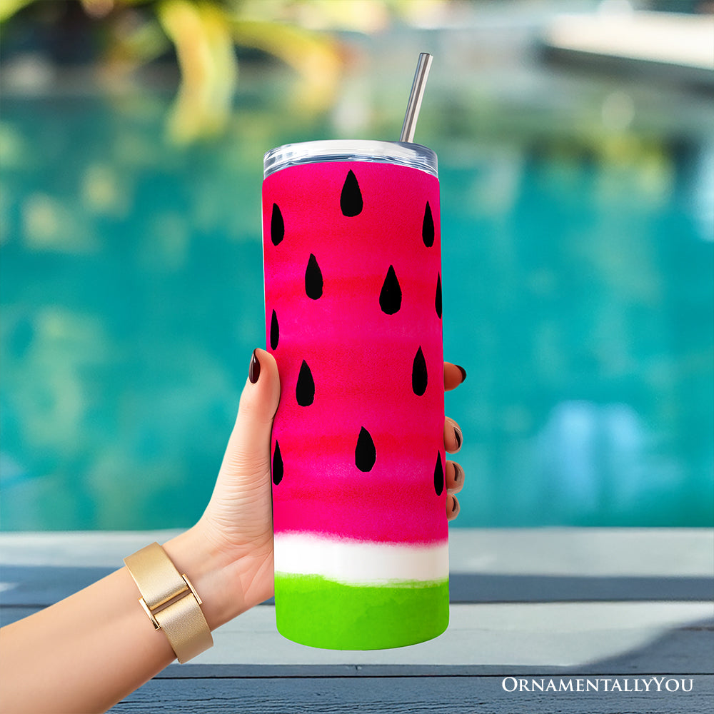 Watermelon Slice Pattern 20oz Stainless Steel Travel Tumbler