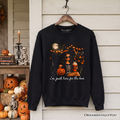 I'm Just Here for the Boos Witch Sweatshirt, Funny Halloween Party Sweater