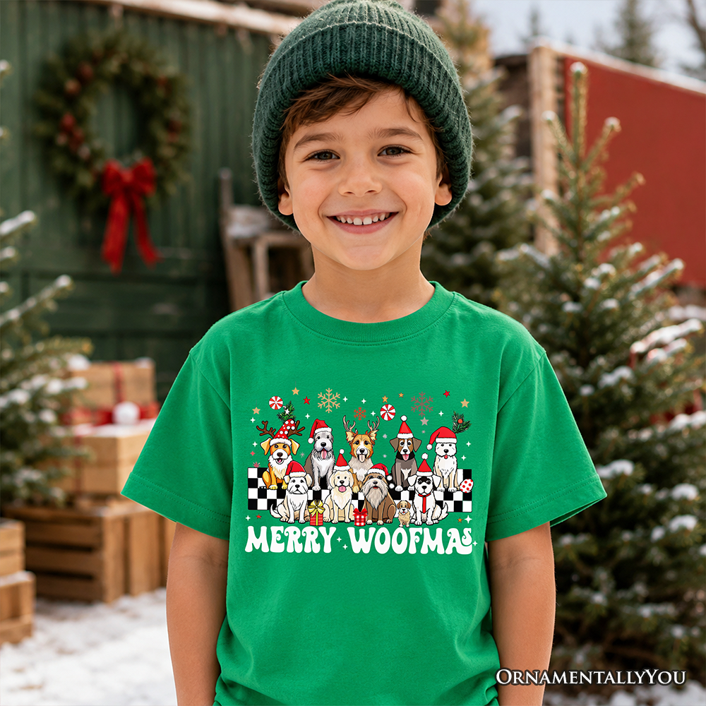 Merry Woofmas Dog Graphic T-Shirt