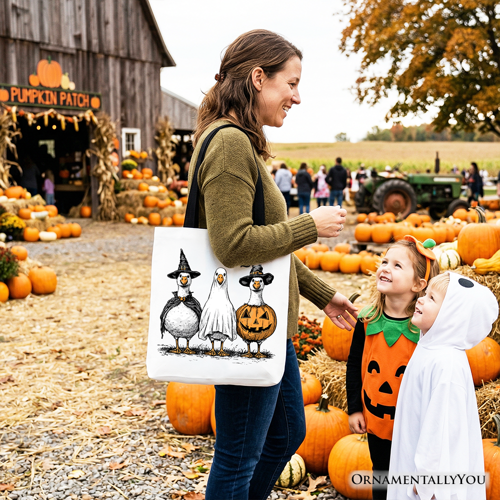 Haunting Honkers Goose Tote Bag Funny Halloween Costume Gift