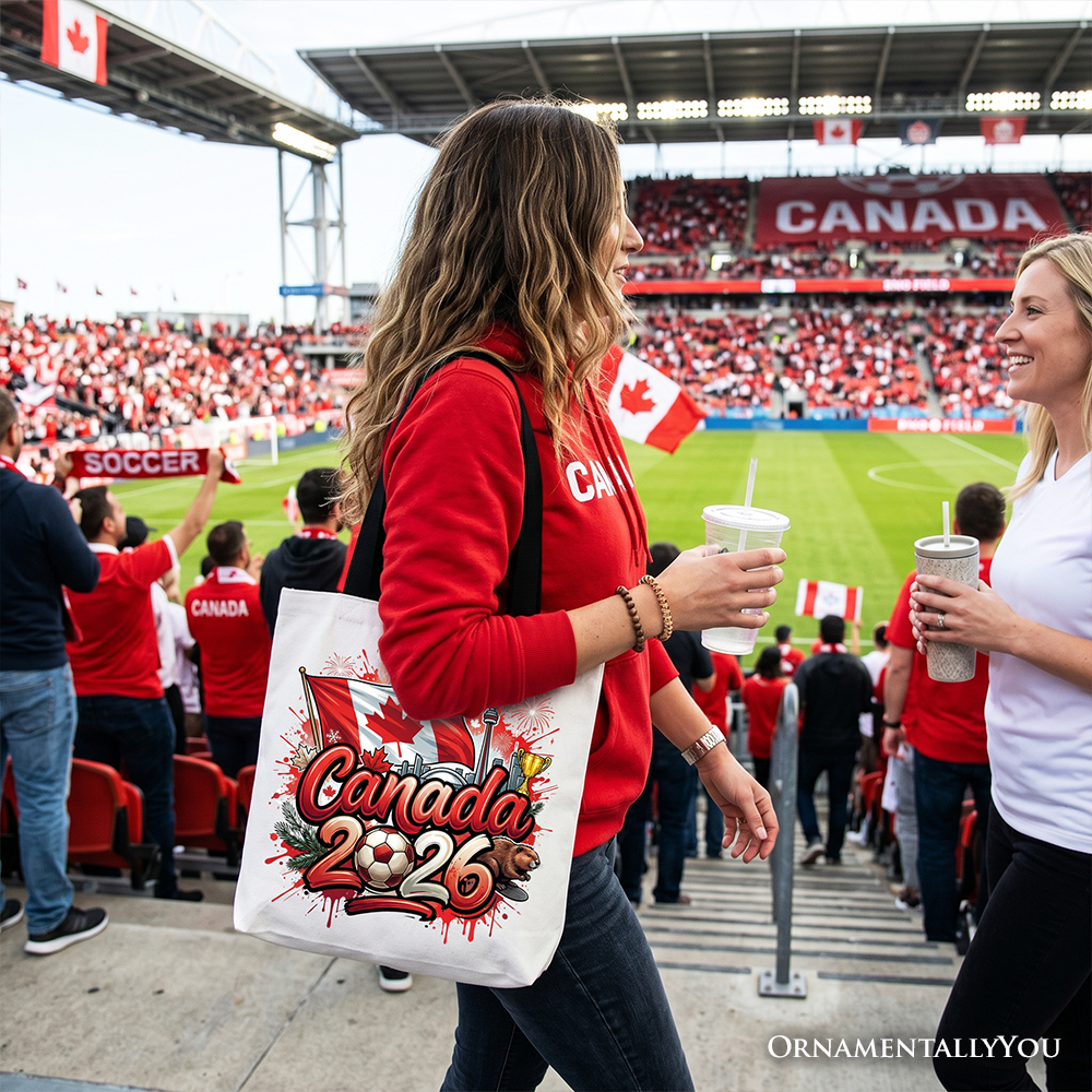 Canada 2026 Soccer Global Championship Fan Tote Bag Shopper