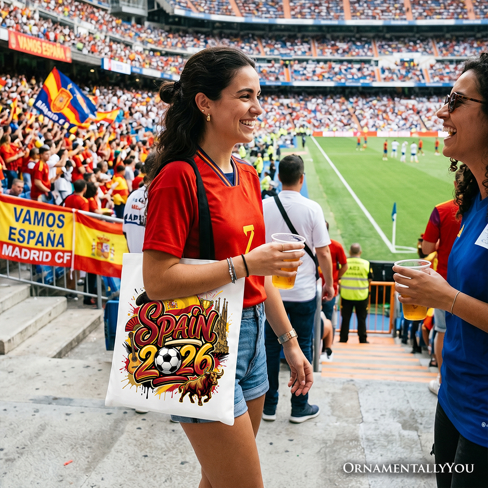 Spain 2026 Soccer World Cup Fan Tote Bag – La Roja Championship Gift