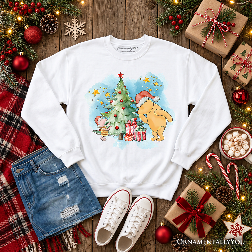 Christmas With Winnie-the-Pooh and Friends Sweatshirt, 1926 A.A. Milne Heartwarming Holiday Sweater