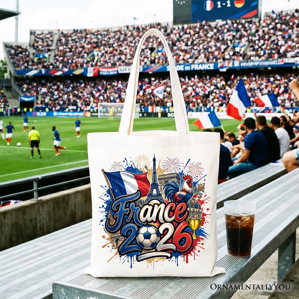 France 2026 Soccer Cup Global Championship Commemorative Tote Bag