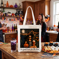 I’m Just Here for the Boos Witch Tote Bag, Funny Halloween Party Gift Shopper