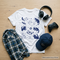 Kids Cats in Space Retro Astronaut T-Shirt
