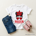 Sister Things Retro Messy Bun Graphic T-Shirt for Kids & Youth