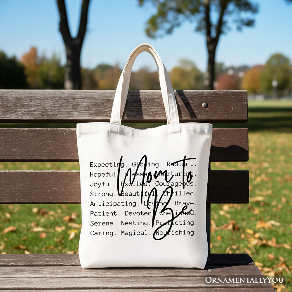 Future Mama Definition Pregnancy Announcement Canvas Tote Bag