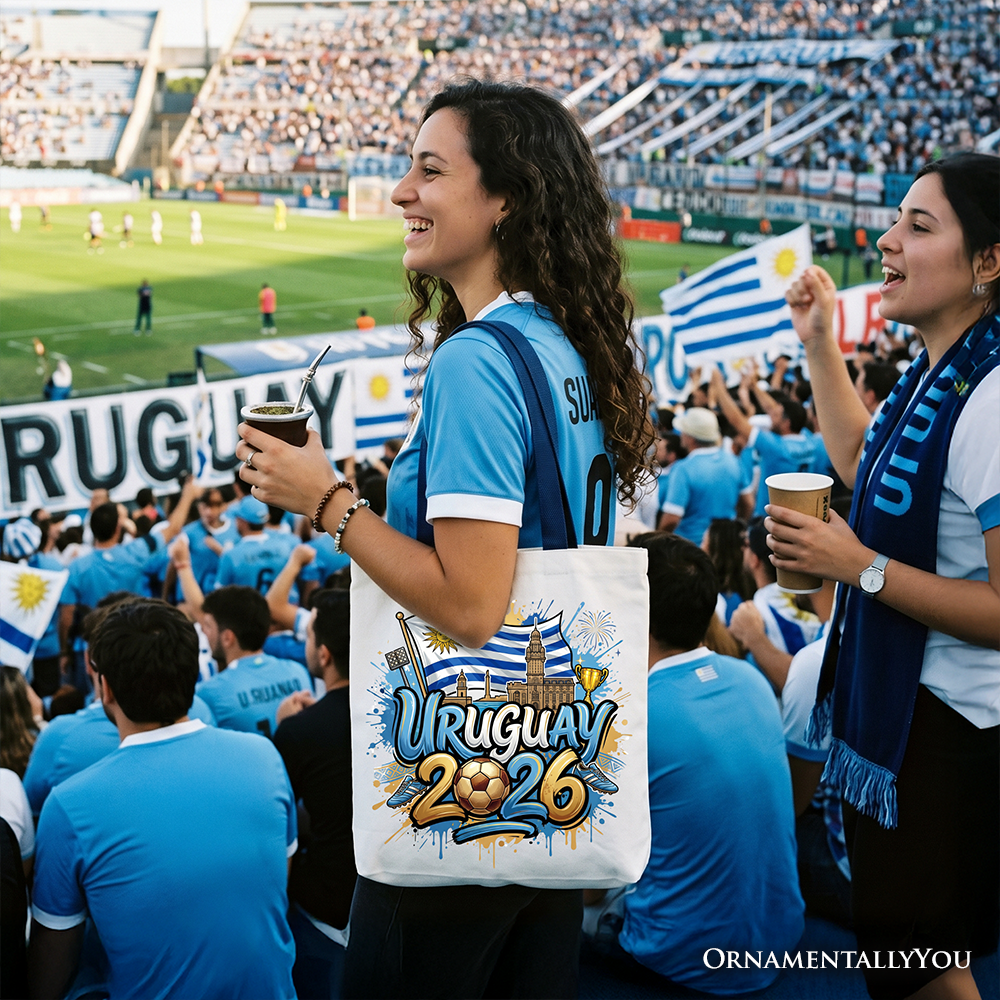 Uruguay 2026 Soccer World Cup Fan Tote Bag – La Celeste Gift Shopper
