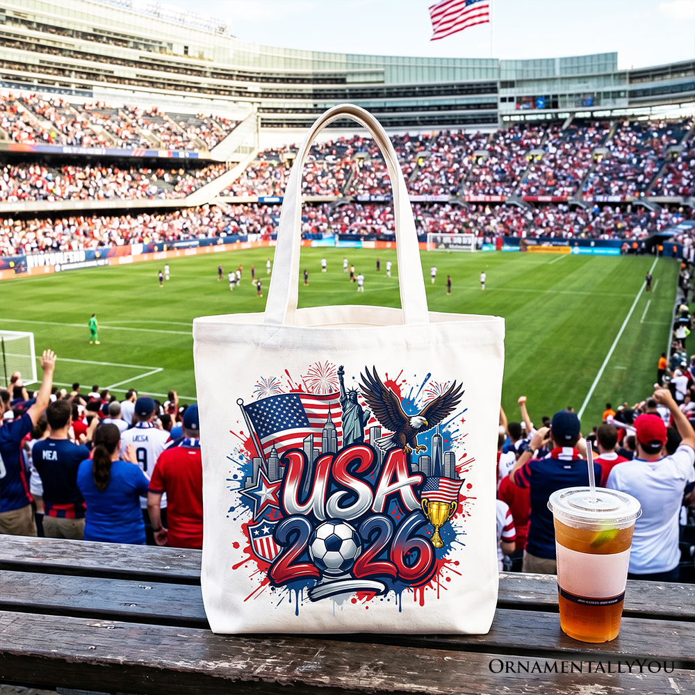 USA 2026 Soccer Global Championship Fan Tote Bag Shopper