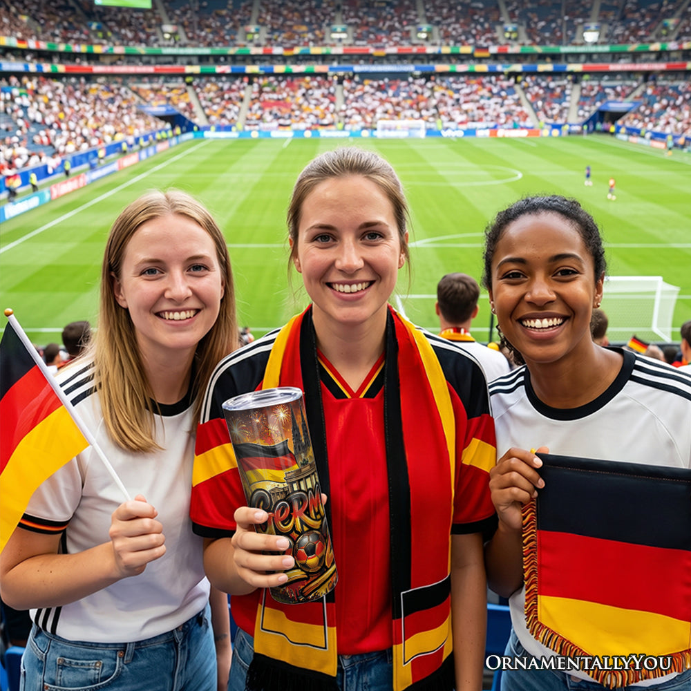 20oz Germany 2026 Soccer Cup Tumbler, Stainless Steel Travel Mug