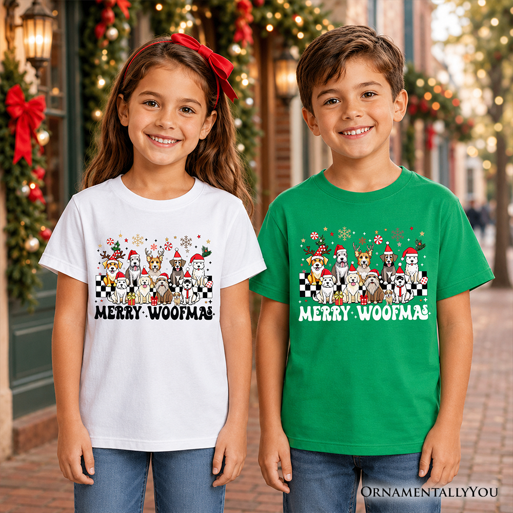 Merry Woofmas Dog Graphic T-Shirt