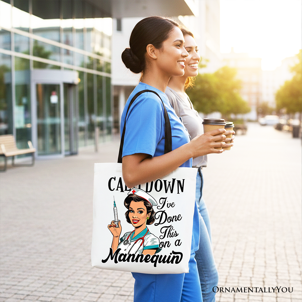 Sassy Nursing School Tote Bag, Funny Nursing Student Gift