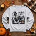 Homebody Reading Skeleton Sweatshirt, Funny Lazy Selfcare Sweater for Introvert Women