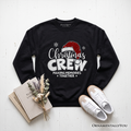 Christmas Crew Sweatshirt, Glitter Santa Hat Sweater for Making Memories