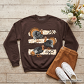 Turkey Bow Thanksgiving Sweatshirt, Coquette Fall Sweater
