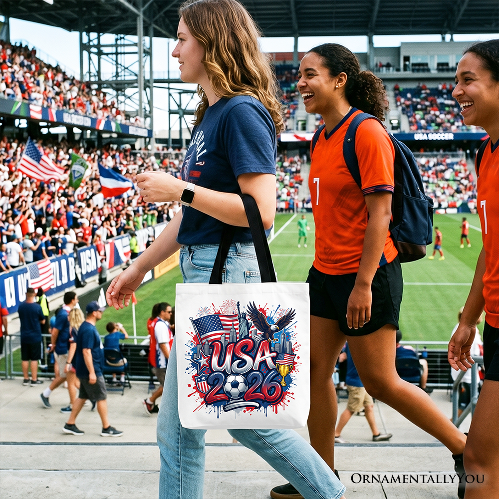 USA 2026 Soccer Global Championship Fan Tote Bag Shopper