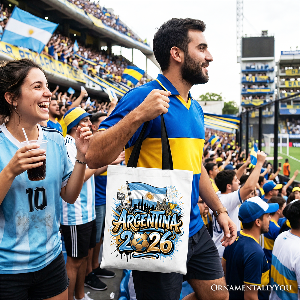 Argentina 2026 Soccer Global Championship Fan Tote Bag Shopper