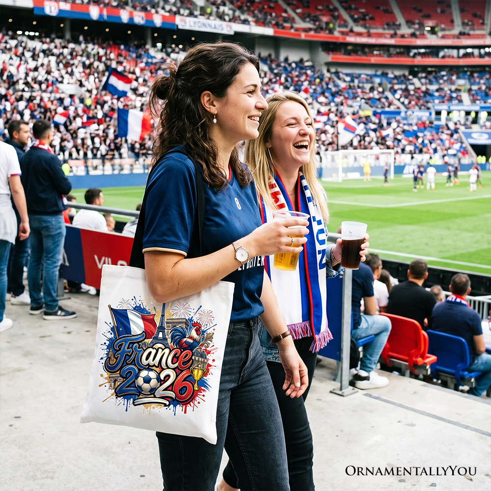France 2026 Soccer Cup Global Championship Commemorative Tote Bag