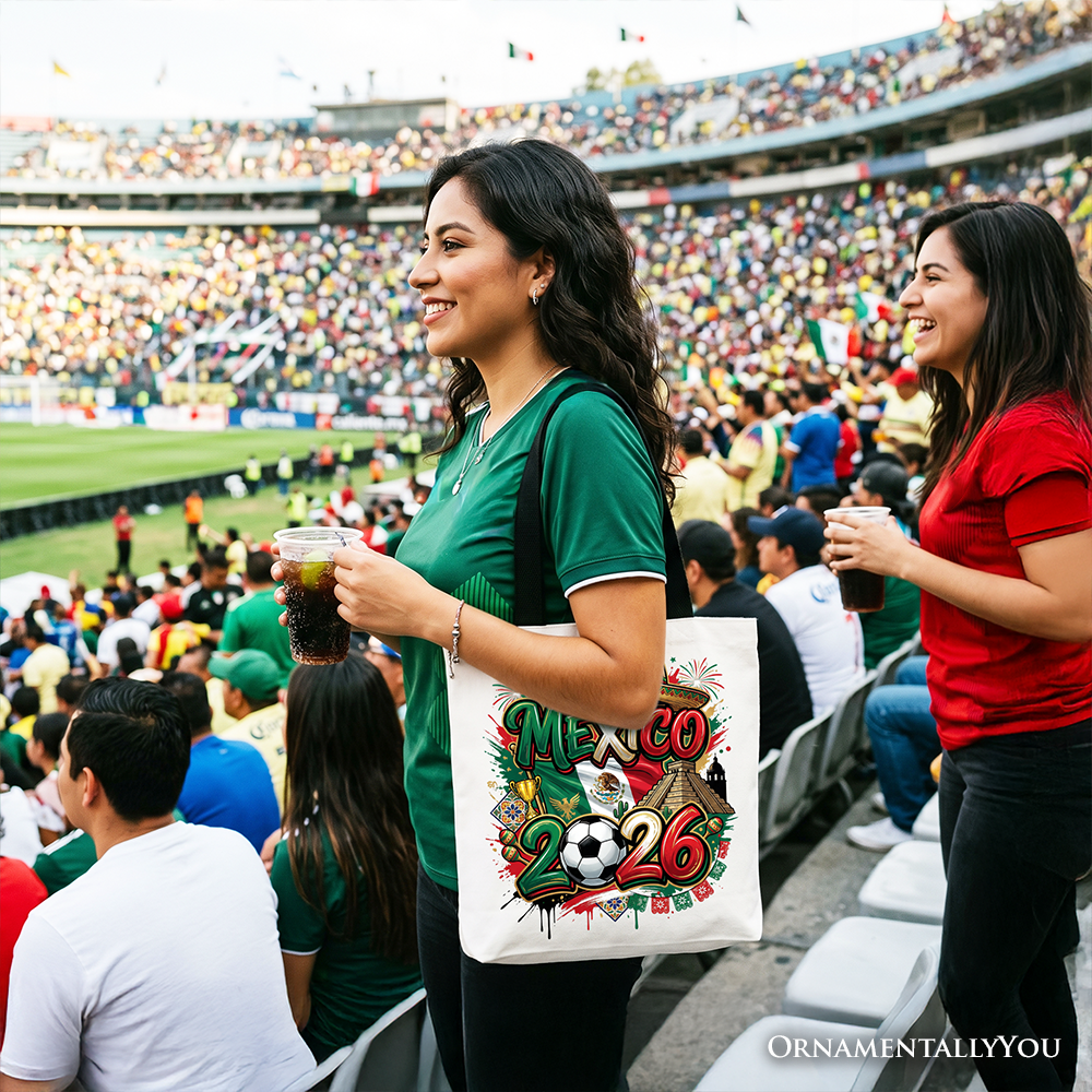 Mexico 2026 Soccer Global Championship Fan Tote Bag Shopper