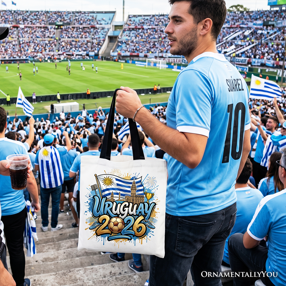 Uruguay 2026 Soccer World Cup Fan Tote Bag – La Celeste Gift Shopper