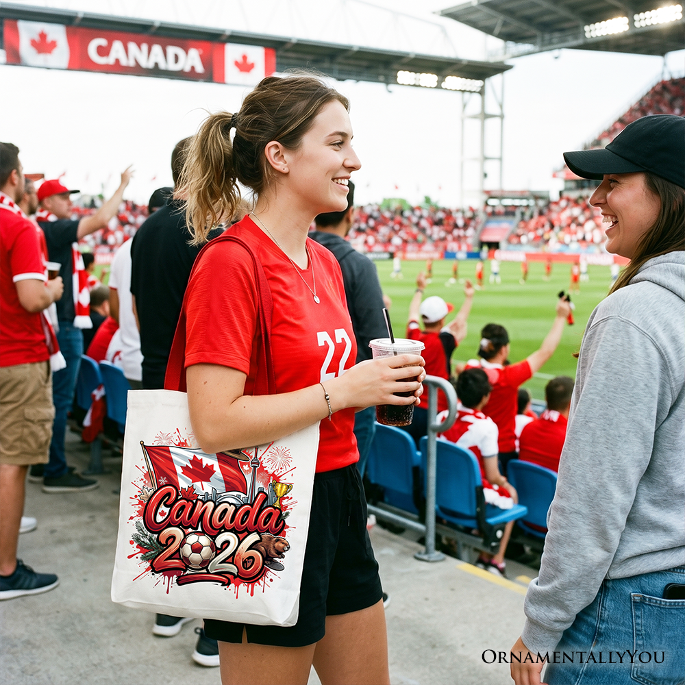 Canada 2026 Soccer Global Championship Fan Tote Bag Shopper
