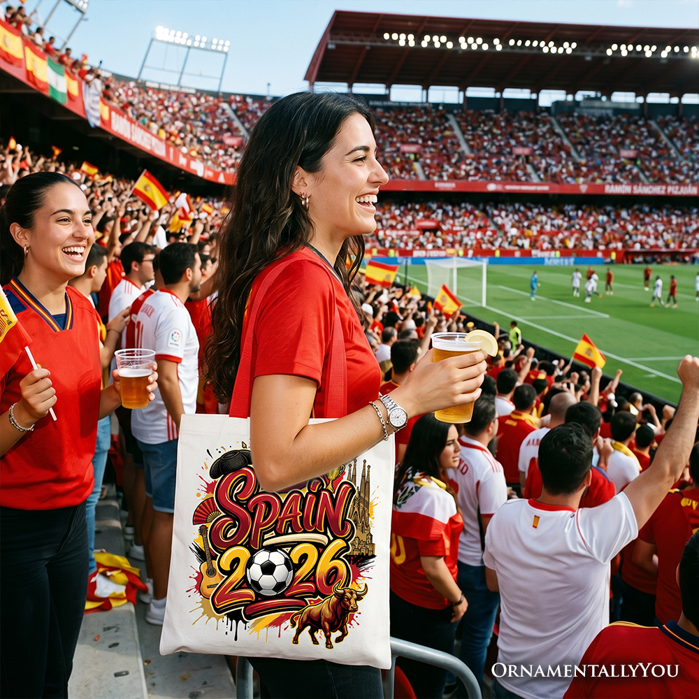 Spain 2026 Soccer World Cup Fan Tote Bag – La Roja Championship Gift