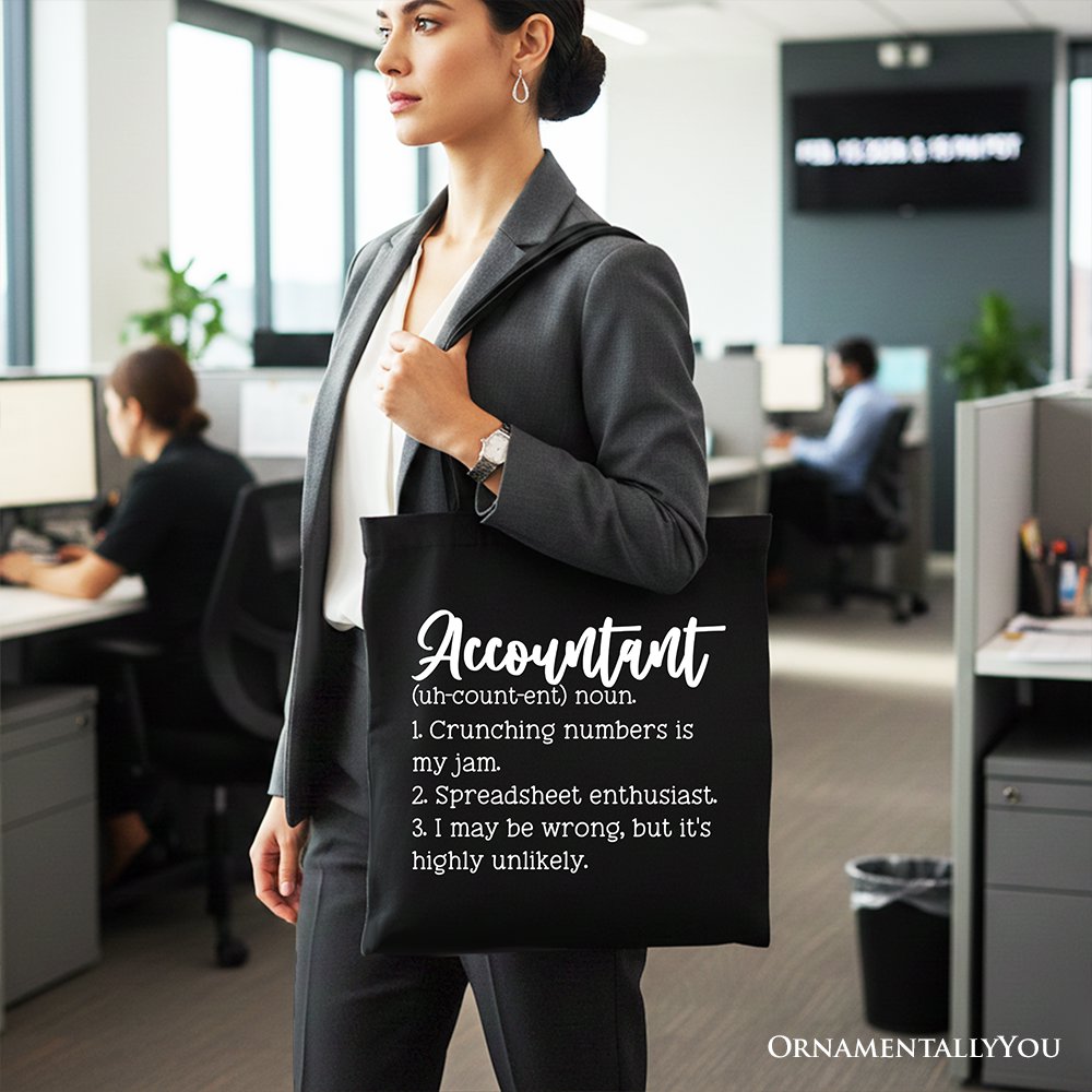 Accountant Definition Professional Canvas Tote Bag Gift