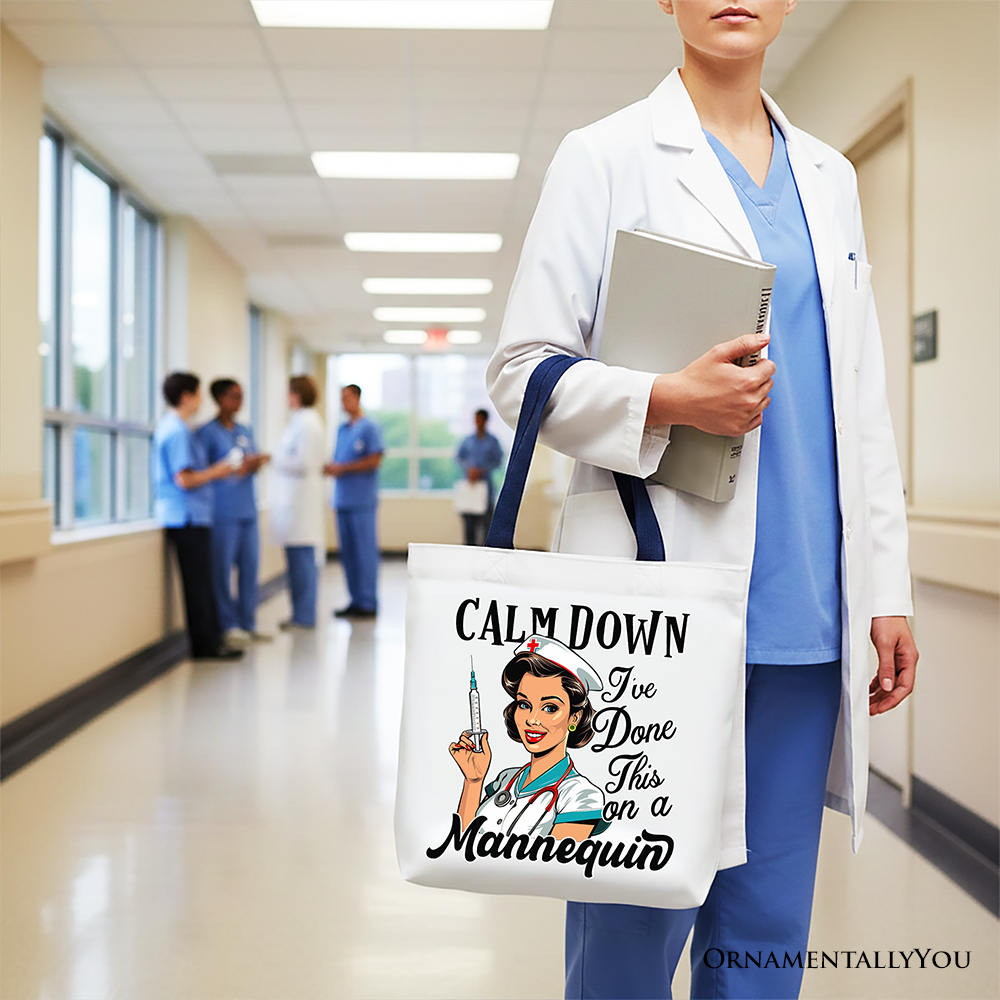 Sassy Nursing School Tote Bag, Funny Nursing Student Gift