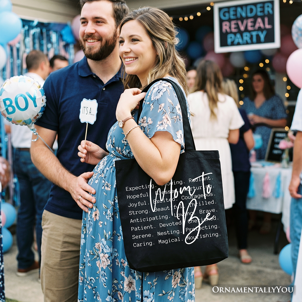 Future Mama Definition Pregnancy Announcement Canvas Tote Bag