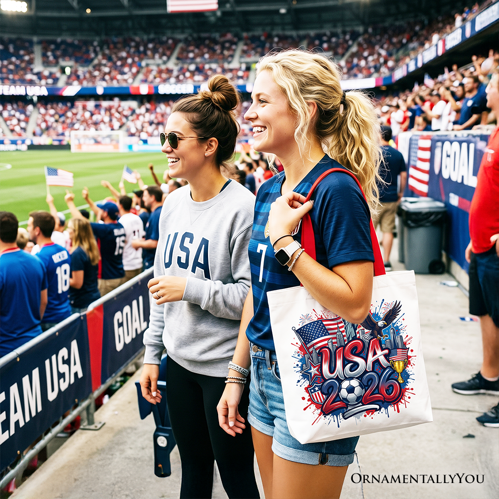 USA 2026 Soccer Global Championship Fan Tote Bag Shopper