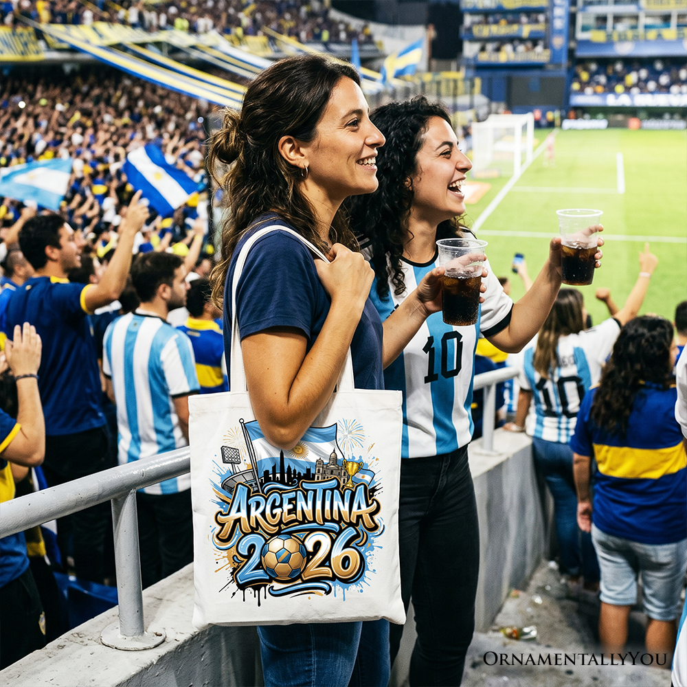 Argentina 2026 Soccer Global Championship Fan Tote Bag Shopper