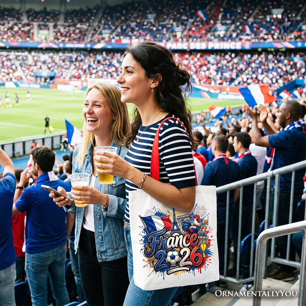 France 2026 Soccer Cup Global Championship Commemorative Tote Bag
